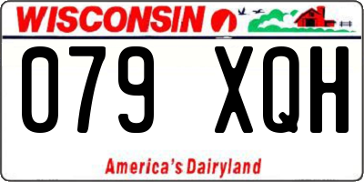 WI license plate 079XQH
