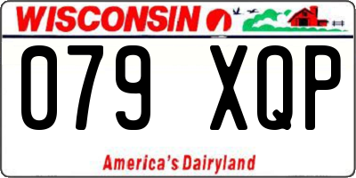 WI license plate 079XQP