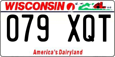WI license plate 079XQT