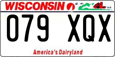 WI license plate 079XQX