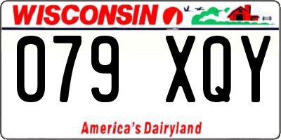 WI license plate 079XQY