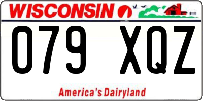 WI license plate 079XQZ