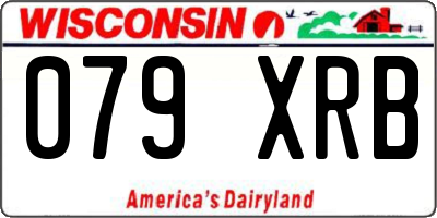 WI license plate 079XRB