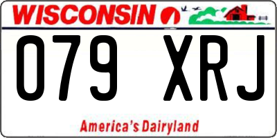WI license plate 079XRJ