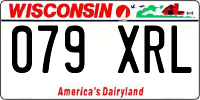 WI license plate 079XRL