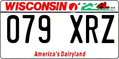 WI license plate 079XRZ