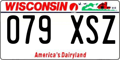 WI license plate 079XSZ
