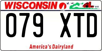 WI license plate 079XTD