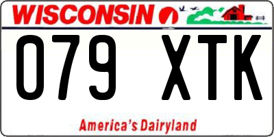 WI license plate 079XTK