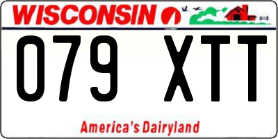 WI license plate 079XTT