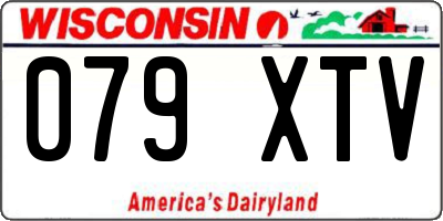 WI license plate 079XTV