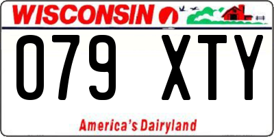 WI license plate 079XTY