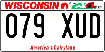 WI license plate 079XUD