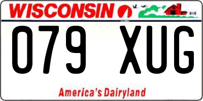 WI license plate 079XUG