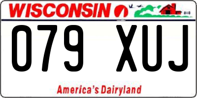 WI license plate 079XUJ