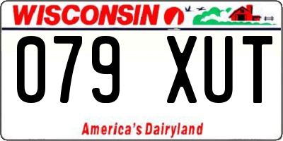 WI license plate 079XUT