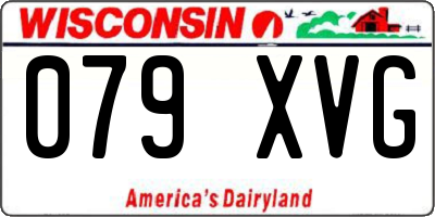 WI license plate 079XVG