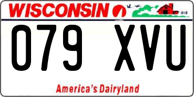 WI license plate 079XVU