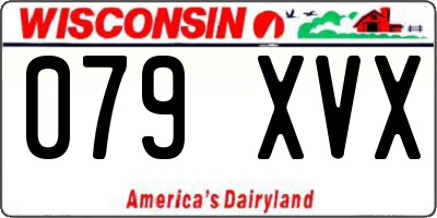 WI license plate 079XVX