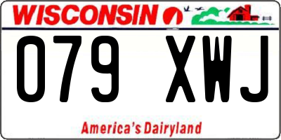 WI license plate 079XWJ