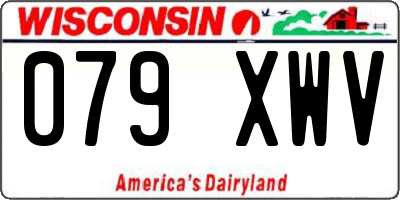WI license plate 079XWV