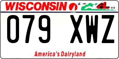 WI license plate 079XWZ