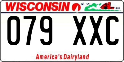 WI license plate 079XXC