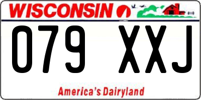 WI license plate 079XXJ