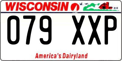 WI license plate 079XXP