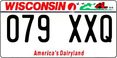 WI license plate 079XXQ