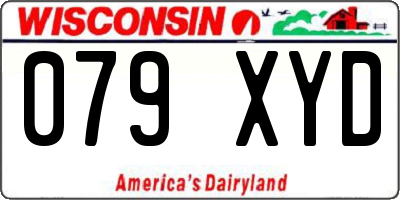 WI license plate 079XYD