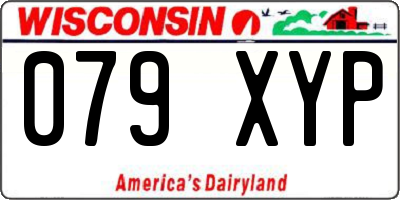 WI license plate 079XYP