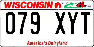 WI license plate 079XYT