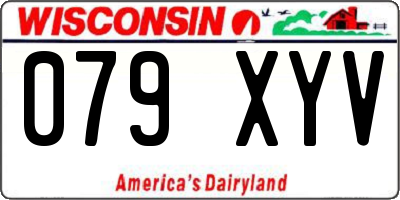 WI license plate 079XYV