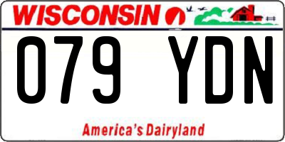 WI license plate 079YDN