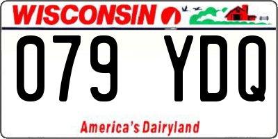 WI license plate 079YDQ