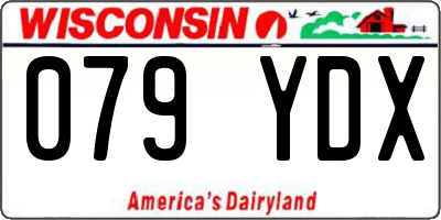 WI license plate 079YDX