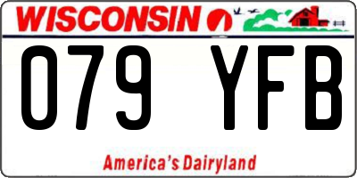 WI license plate 079YFB
