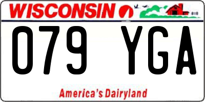 WI license plate 079YGA