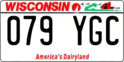 WI license plate 079YGC