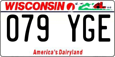 WI license plate 079YGE