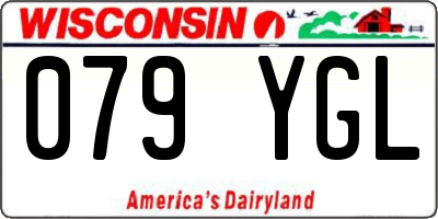 WI license plate 079YGL