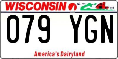 WI license plate 079YGN