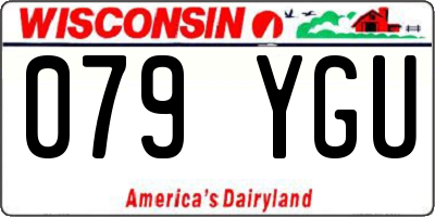 WI license plate 079YGU