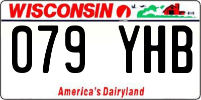 WI license plate 079YHB