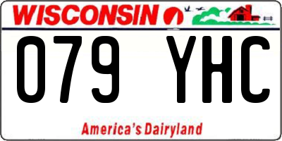 WI license plate 079YHC