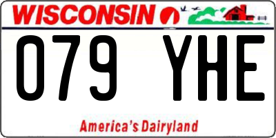 WI license plate 079YHE