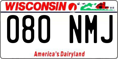 WI license plate 080NMJ