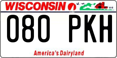 WI license plate 080PKH