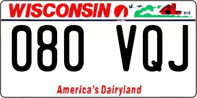 WI license plate 080VQJ
